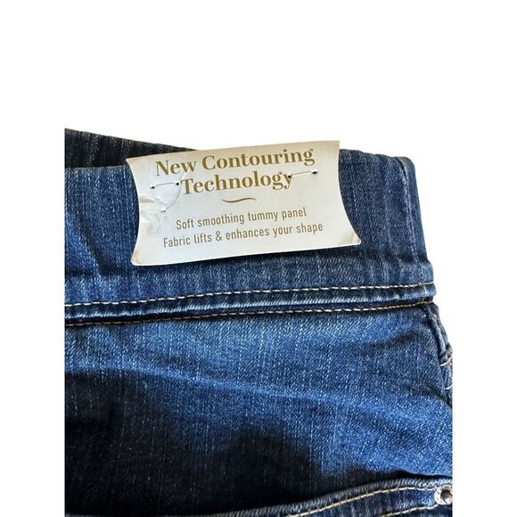 Levi Signature Jeans Womens Pull On Totally Shaping Skinny Plus Sz 28M Stretch - Picture 6 of 10